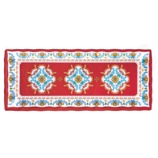 Easy Life Volterra 48x20cm Rectangular Tray - Multicolored Easy Life Volterra 48x20cm Rectangular Tray - Multicolored