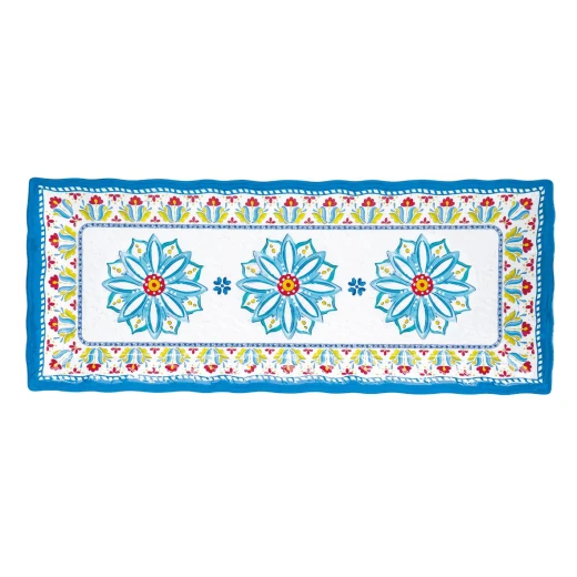 Easy Life Toscana 48x20cm Rectangular Tray - Multicolored Easy Life Toscana 48x20cm Rectangular Tray - Multicolored