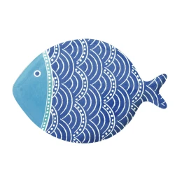 طبق 31*21.5 سم من Easy Life Sea Friends - أزرق
