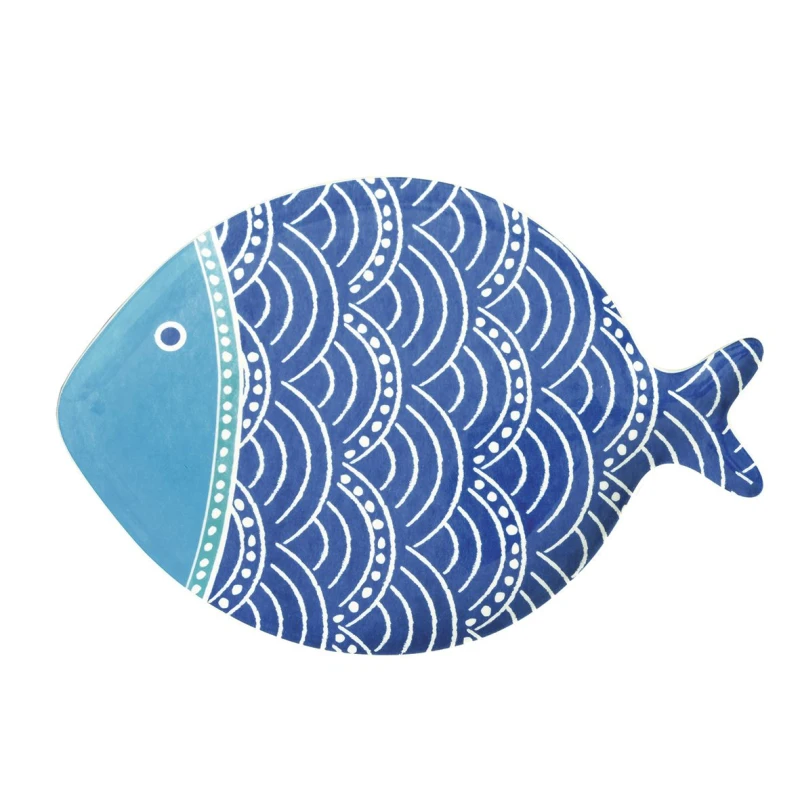 طبق 31*21.5 سم من Easy Life Sea Friends - أزرق - ايزي  لايف