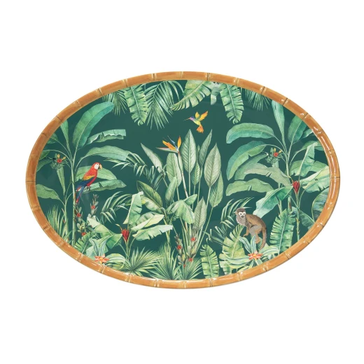 Easy Life Zanzibar 50x35cm Oval Tray - Multicolored Easy Life Zanzibar 50x35cm Oval Tray - Multicolored