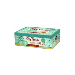 علبة شاي 6 أقسام من Easy Life Tea Time - ألوان متعددة