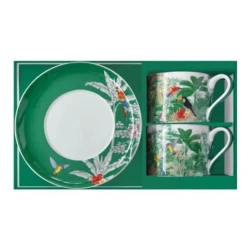 Easy Life Exotic Heaven 240ml 4-Piece Teacups Set in Box - Multicolored