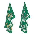 Easy Life Exotic Heaven 2-Piece Cotton Kitchen Towel Set - Multicolored - Easy Life