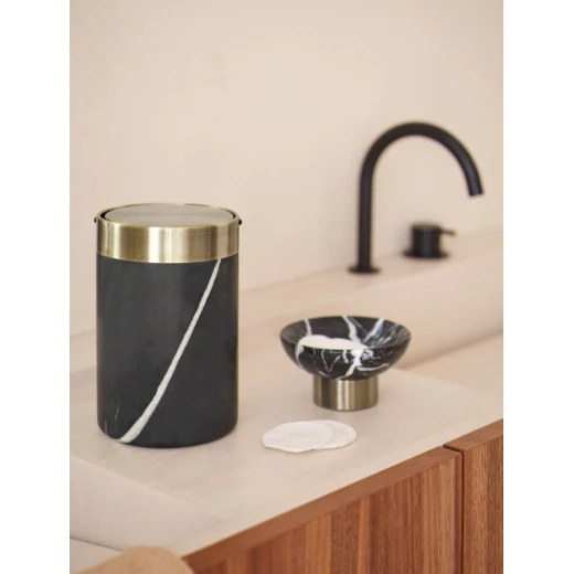 سلة صغيرة بغطاء متأرجح من Aquanova Nero - أسود - أكوانوفا - Image 3