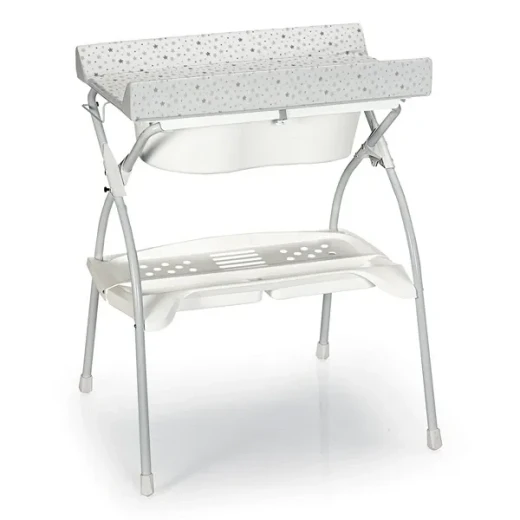 Babyland Baby Bathtub with Changing Table - Grey Babyland Baby Bathtub with Changing Table - Grey