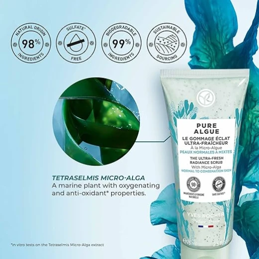 Yves Rocher Pure Algue The Ultra Fresh Radiance Scrub 75ml - Yves rocher - Image 5