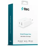 SmartCharger  Duo PD USB C/A 32W Travel Charger - TTEC