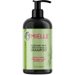 Mielle Organics Rosemary & Mint Strengthening Shampoo Strengthening Shampoo Infused with Biotin, Cleanses and Helps Strengthen Weak and Brittle Hair355ml - Mielle Organics