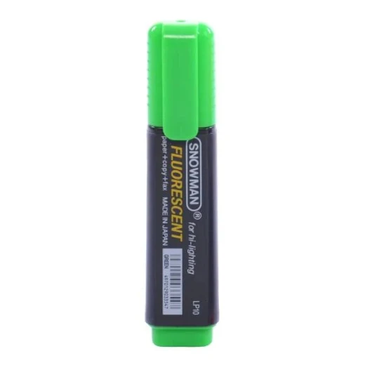 Snowman LP10-12 Fluorescent Marker Green Snowman LP10-12 Fluorescent Marker Green