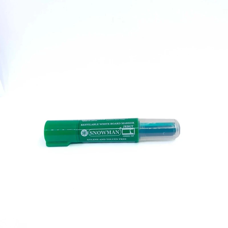 Snowman BG12T White Board Marker Chisel Green - Snowman
