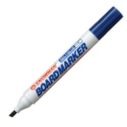 Snowman BG12T White Board Marker Chisel Blue