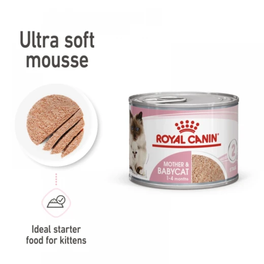 Royal Canin Mother & Baby Wet Cat Ultra Soft Mousse Food, 195g - Royal Canin - Image 6
