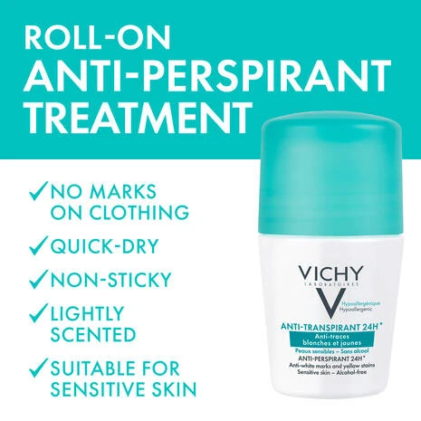 Vichy 48H Intensive Anti-perspirant Anti-stains Deodorant 50ml - Vichy - Image 6