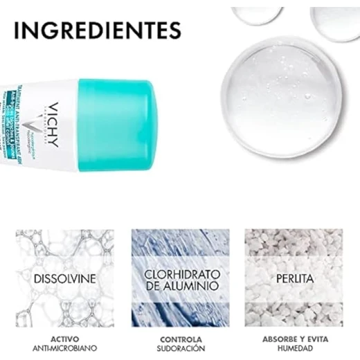 Vichy 48H Intensive Anti-perspirant Anti-stains Deodorant 50ml - Vichy - Image 5