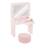 Our Generation Glam & Glow Vanity Set Pink dressing table and illuminated mirror for 46 cm dolls - Our Generation