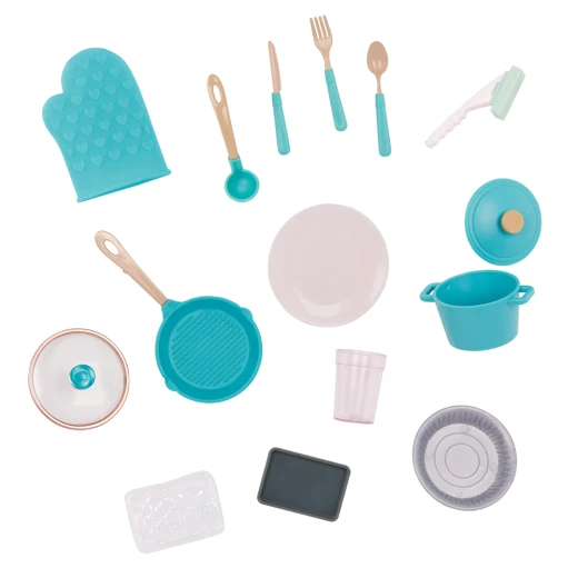 Our Generation Gourmet Kitchen Set Pink Home Kitchen & Play Food for 46 cm Dolls - Our Generation - Image 2