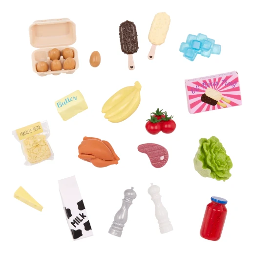 Our Generation Gourmet Kitchen Set Pink Home Kitchen & Play Food for 46 cm Dolls - Our Generation - Image 3