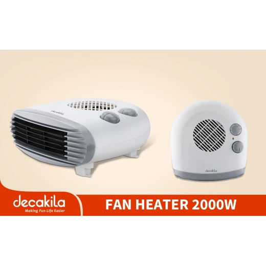 Decakila Portable 2000W Fan Heater with Overheat Protection - KEFH003W - Decakila - Image 2