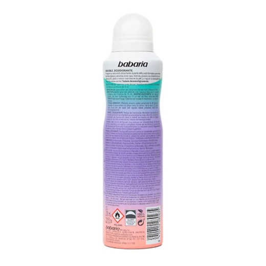 Babaria Invisible Deodorant Spray for Women 200ml - Babaria - Image 2