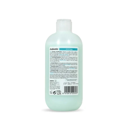 Babaria Purifying SOS Dandruff Shampoo 100% Vegan 500ml - Babaria - Image 2