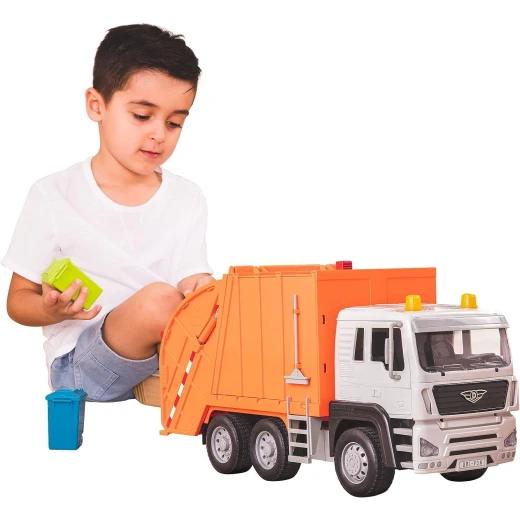 Driven Garbage Truck Mobile Large 54cm Led Sound - Driven - Image 4