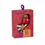 B.toys FunKeys Toy Key Ring Colorful Toy Keys with Flashlight and Sounds for Toddlers Red Color - B. toys