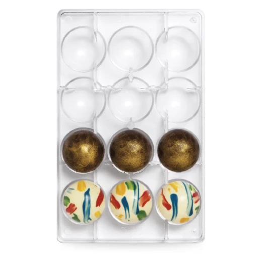 Decora Polycarbonate chocolate mold hemisphere 0.50 g 50 x 25h cm - Decora - Image 3