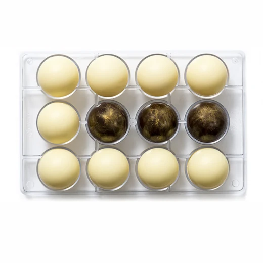 Decora Polycarbonate chocolate mold hemisphere 0.50 g 50 x 25h cm - Decora - Image 2