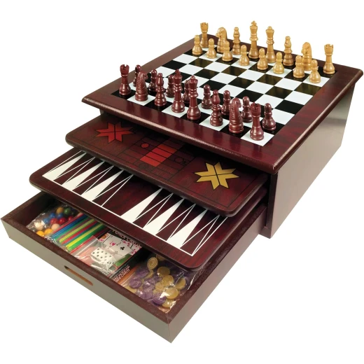 لعبه شطرنج من كاردنل 13 × 13 × 13 سم؛ 839 جرام لعبه شطرنج من كاردنل 13 × 13 × 13 سم؛ 839 جرام
