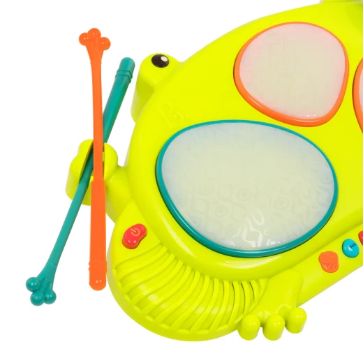 B.Toys Children's Musical Drum Rana The Frog Drum - B. toys - Image 2