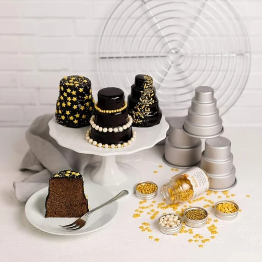 Decora Anodized aluminum mini wedding cake 2 tiers ‎4 x 4 x 10 cm - Decora - Image 5