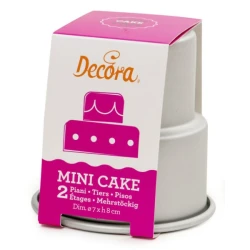 Decora Anodized aluminum mini wedding cake 2 tiers ‎4 x 4 x 10 cm