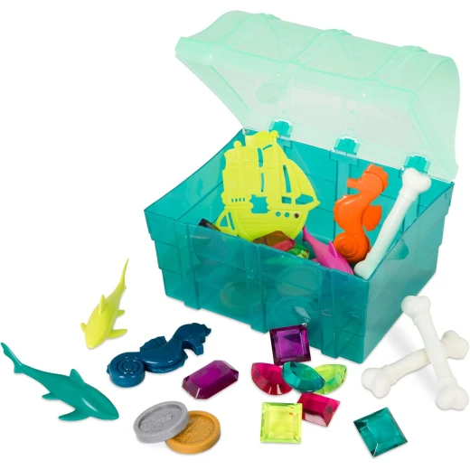 B. toys Pirate Pool Toys Diving Toys 27 Sinking Pieces Pool & Bath Set for Kids Treasures Ahoy! 6 Years + - B. toys - Image 4