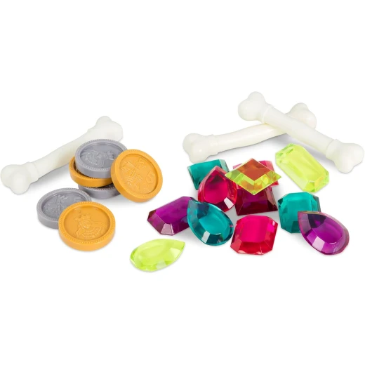 B. toys Pirate Pool Toys Diving Toys 27 Sinking Pieces Pool & Bath Set for Kids Treasures Ahoy! 6 Years + - B. toys - Image 2