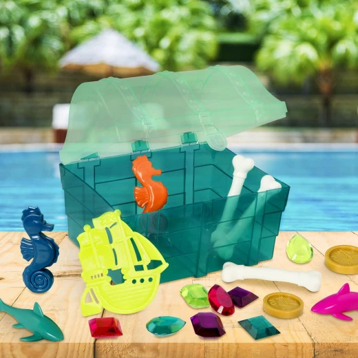 B. toys Pirate Pool Toys Diving Toys 27 Sinking Pieces Pool & Bath Set for Kids Treasures Ahoy! 6 Years + - B. toys - Image 6
