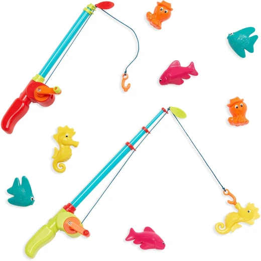 B. Toys Little Fisher’s Kit Fishing Play Set for Kids 10 Pieces Magnetic Fishing Fun 3 Years + - B. toys - Image 5