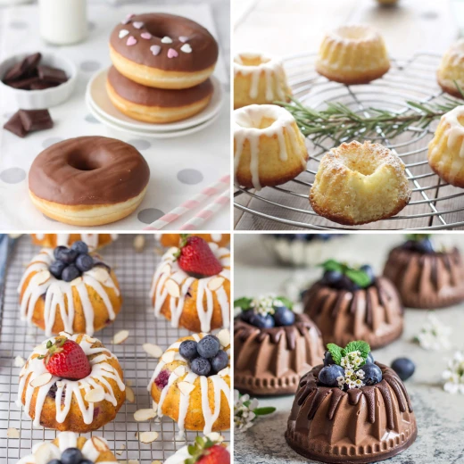 Decora Non-stick 6 cavity flower doughnut pan 7. 5 cm - Decora - Image 5