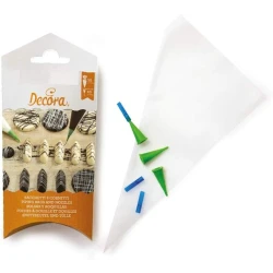 Decora Set 10 piping bag & 10 nozzles for writing