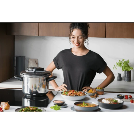 طباخ الضغط Clipso+CHEF 6 لتر  ستانلس ستيل/أسود من تيفال - تيفال - Image 6