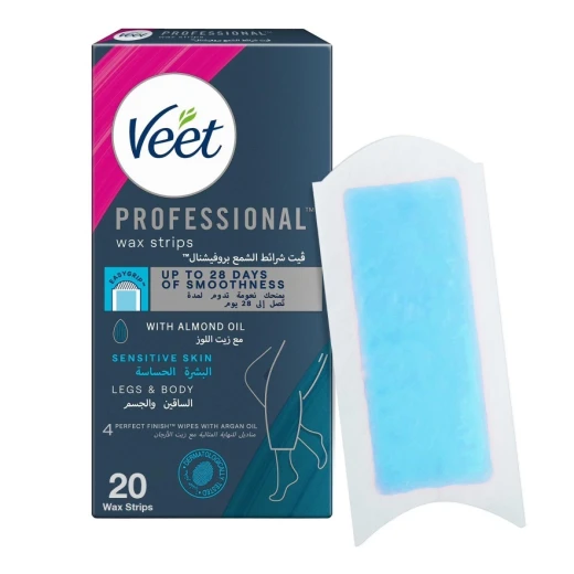 Veet Wax Strips Hair Removal for Sensitive Skin 20 Pack Veet Wax Strips Hair Removal for Sensitive Skin 20 Pack