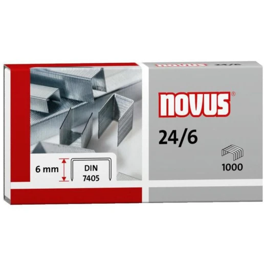 Novus 24/6 Super Staples 1000 pcs 6mm Novus 24/6 Super Staples 1000 pcs 6mm