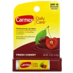 Carmex Cherry Refreshing Lip Balm SPF 15 Daily Moisturizing Lip Care 4.25g Sun Protection - carmex