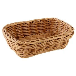 APS Rectanguler Basket Dia 19x13cm Hight 6cm Brown