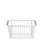 Table Craft Basket With Handle White Dia 13.5x9cm H 6cm - Table Craft