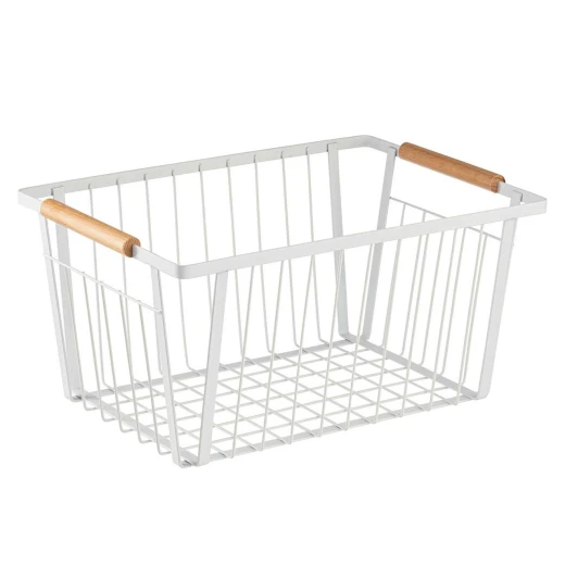 Table Craft Basket With Handle White Dia 13.5x9cm H 6cm - Table Craft - Image 3