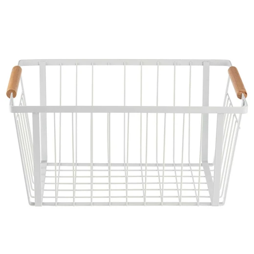 Table Craft Basket With Handle White Dia 13.5x9cm H 6cm - Table Craft - Image 2