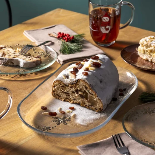 طبق أوتينتيكو شفاف بقطر 35×15 سم مع زخرفة ذهبية من ليوناردو - ليوناردو - Image 2