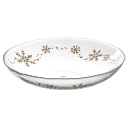 Leonardo Autentico Bowl Dia 32cm Clear With Gold Decoration