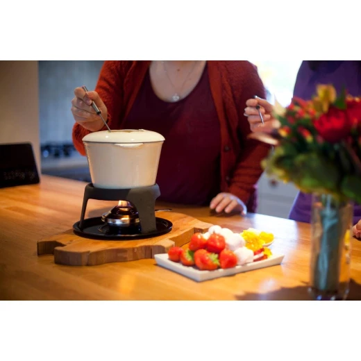 KitchenCraft Meat / Cheese Fondue Set Beige - KitchenCraft - Image 3